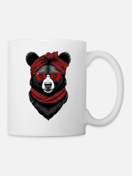 Drôle Maman Ours Mère Ours Ours Amoureux de l’Ours - Mug blanc - blanc