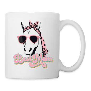 Mama Pferd Pferdeliebhaber Mutter Stilvolle Liebe - Tasse - Weiß - Rechts