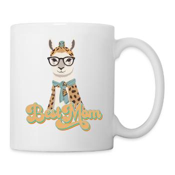 Llama Loving Mom Funny Mom Design - Mug - white - Right