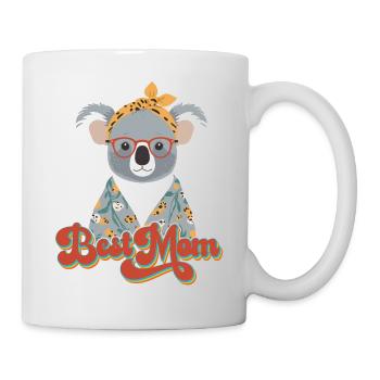 Lustige Koala Mutti Niedliche Mama Bär Liebhaber - Tasse - Weiß - Rechts