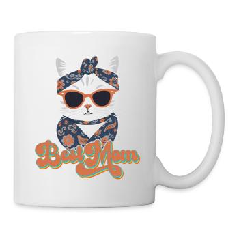 Meilleure Maman Chat Mignon Maman Élégant - Mug blanc - blanc - Droite