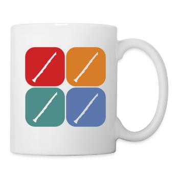 Vintage Sunset Clarinet Instrument Clarinet Music - Mug - white - Right