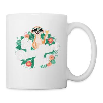 It escalates anyway Meerkat party alcohol saying - Mug - white - Right