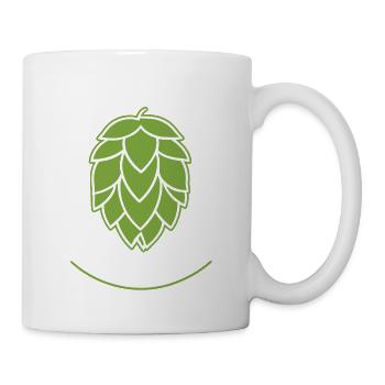 Start your day with IPA funny Beer Saying - Mug - white - Right