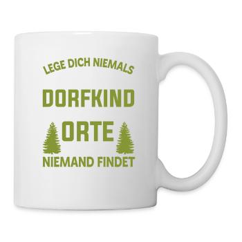 Dorfkinder Orte Bauernhof Dorfkind - Tasse - Weiß - Rechts
