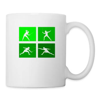 Fencing Game Gamer Fencer Game Fencing Fencer - Mug - white - Right