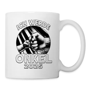 Je serai oncle en 2025 - Mug blanc - blanc - Droite