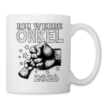 Ich werde Onkel 2026 - Tasse - Weiß - Rechts