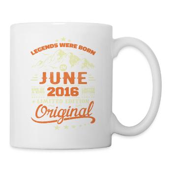 June 2016 Original Born In June 2016 Birthday - Mug - white - Right