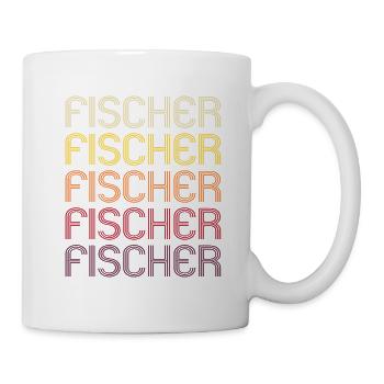 Fisherman Family Retro Surname Gift - Mug - white - Right