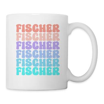 Idée cadeau d’été pour le groupe d’équipe Fischer en famille - Mug blanc - blanc - Droite