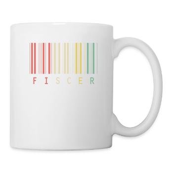 Idée cadeau famille code-barres Fisherman - Mug blanc - blanc - Droite