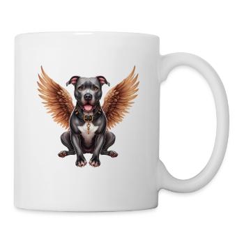 Pitbull Angel with Wings Dog in Heaven - Mug - white - Right