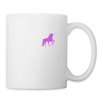 Fun Pocket Pink Rainbow Magical Unicorn Girl Love - Mug - white - Right