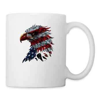 American Flag Freedom Eagle USA Pride 4 - Mug - white - Right