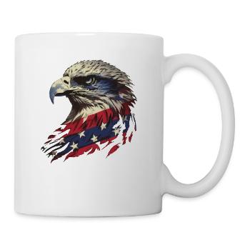American Flag Freedom Eagle USA Pride 5 - Mug - white - Right
