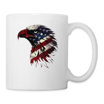 American Flag Freedom Eagle USA Pride 6 - Mug - white - Right