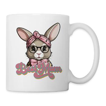 Maman Lapin Mignon Lapin Maman Mignon Lapin de Pâques - Mug blanc - blanc - Droite