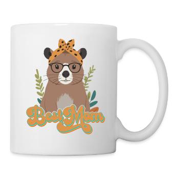 Drôle Capymama Capybara Mère Design - Mug blanc - blanc - Droite