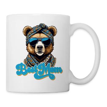 Meilleure maman drôle maman ours mère ours design - Mug blanc - blanc - Droite