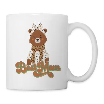 Meilleure maman drôle maman ours mère ours design - Mug blanc - blanc - Droite