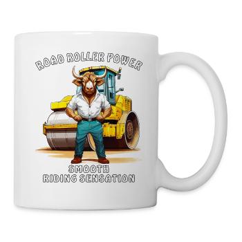 ROULEAU COMPRESSEUR POWER SMOOTH RIDING SENSATIO - Mug blanc - blanc - Droite