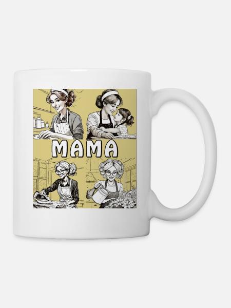 FRAU HAUSARBEIT MAMA - Tasse - Weiß