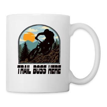 Downhill Mountain Bike Mtb Mountain Bike Biking - Mug - white - Right