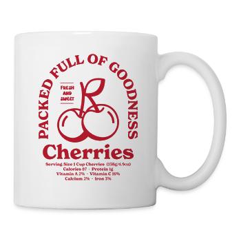 Cherries Nutritional - Mug - white - Right