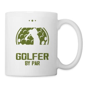 Mein Vater ist mein Lieblingsgolfer nach Par - Tasse - Weiß - Rechts