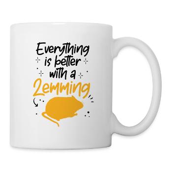 Lemming Vole Everything Better with Lemming - Mug - white - Right