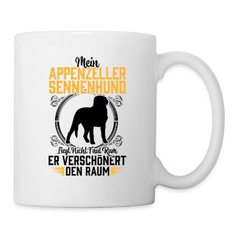 Mountain dog lying around lazily Appenzeller Mountain Dog - Mug - white - Right