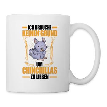 Chinchilla nicht lieben Nagetier Wollmaus - Tasse - Weiß - Rechts