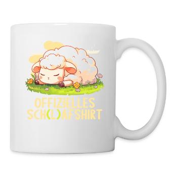 Offizielles Schafshirt Offizielles Schlafshirt - Tasse - Weiß - Rechts