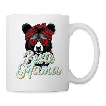 Beste Mama Lustige Muttertag Design - Tasse - Weiß - Rechts