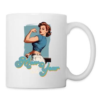 Mutter des Jahres - Stolze Beste Mama Design - Tasse - Weiß - Rechts