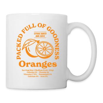 Oranges Nutritional - Mug - white - Right