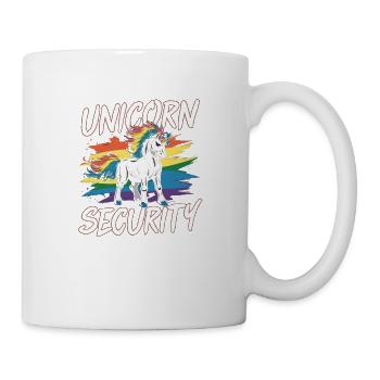 Sécurité des licornes Devise de la licorne Sécurité des licornes - Mug blanc - blanc - Droite