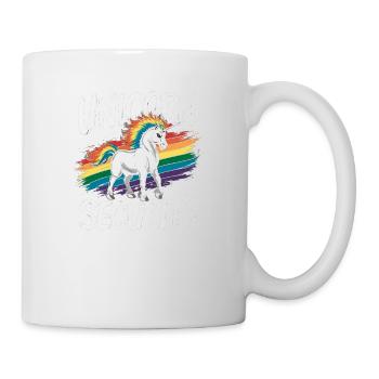 Sécurité des licornes Devise de la licorne Sécurité des licornes - Mug blanc - blanc - Droite