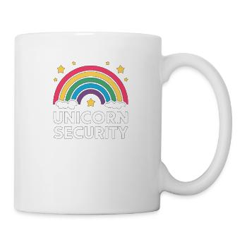 Sécurité des licornes Devise de la licorne Sécurité des licornes - Mug blanc - blanc - Droite