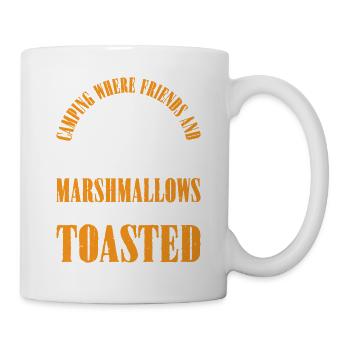 Camping Where Friends and Marshmallows Toast 3 - Tasse - Weiß - Rechts