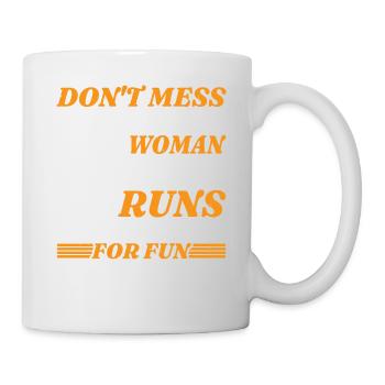 Ne plaisantez pas avec une femme qui court des marathons 3 - Mug blanc - blanc - Droite