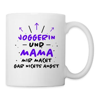 Joggerin Spruch Laufen Joggen Joggerin Geschenk - Tasse - Weiß - Rechts