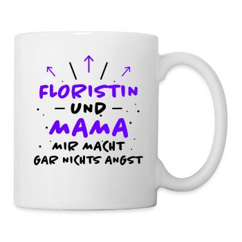 Floristin Spruch Floristik Witz Floristin Geschenk - Tasse - Weiß - Rechts