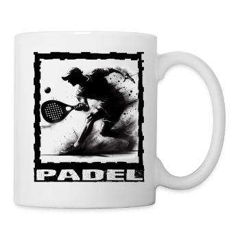 Padel - Tasse - Weiß - Rechts