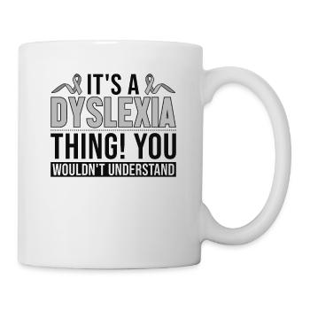 C’est un truc de dyslexie Thérapeute de la dyslexie et de l’apraxie - Mug blanc - blanc - Droite