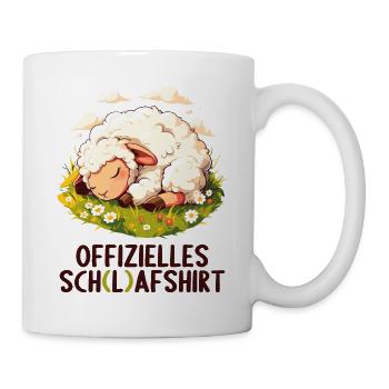 Offizielles Schafshirt Offizielles Schlafshirt - Tasse - Weiß - Rechts