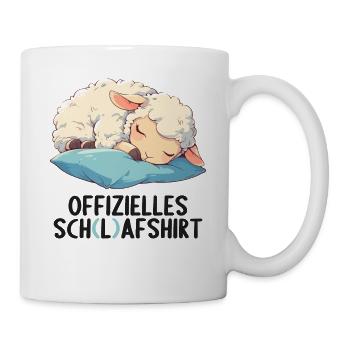Offizielles Schafshirt Offizielles Schlafshirt - Tasse - Weiß - Rechts