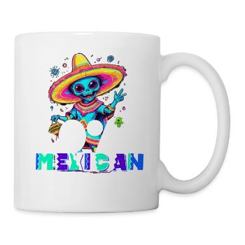 Lustiger Fiesta Spruch Kein Mexikaner Feiern - Tasse - Weiß - Rechts