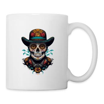 Dia De Muertos Mexico Sugar Skull Skull Design - Mug blanc - blanc - Droite